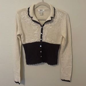 Vintage balletcore knit cardigan